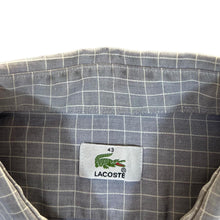 Load image into Gallery viewer, Vintage LACOSTE Classic Embroidered Mini Logo Grid Check Long Sleeve Shirt