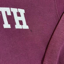 Load image into Gallery viewer, Vintage Lee FALMOUTH Embroidered Big Spellout Burgundy Pullover Hoodie