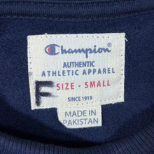 Load image into Gallery viewer, Champion Classic Embroidered Logo Spellout Navy Blue Crewneck Sweatshirt