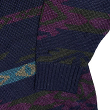 Load image into Gallery viewer, Vintage 90's ST MICHAEL Marks & Spender Grandad Patterned Acrylic Knit Sweater Jumper