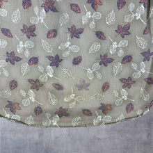 Load image into Gallery viewer, Vintage Mountain Express Floral Leaf Patterned Beige Long Sleeve Button-Down Shirt