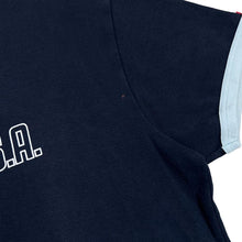 Load image into Gallery viewer, Vintage 90's LEVI'S TEE "Levi's USA" Spellout Graphic Ringer T-Shirt