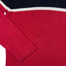 Load image into Gallery viewer, Early 00's ATLANTIC SPORT Colour Block Cotton Knit Turtle Roll Neck Sweater Jumper