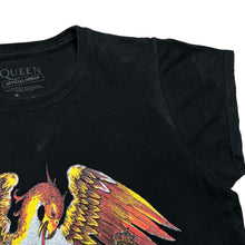 Load image into Gallery viewer, QUEEN Classic Crest Logo Spellout Glam Hard Rock Band Reprint T-Shirt