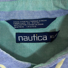 Load image into Gallery viewer, Vintage NAUTICA Colour Block Multi Striped Long Sleeve Button-Up Shirt