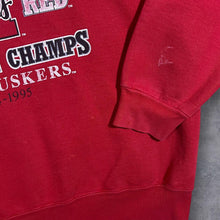Load image into Gallery viewer, Vintage Galt Sand NCAA Nebraska Huskers College Graphic Red Sweatshirt