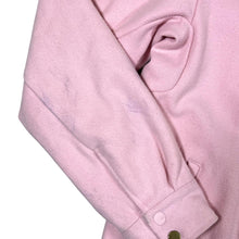 Load image into Gallery viewer, NIKE SB x QUARTERSNACKS Embroidered Spellout Baby Pink Letterman Varsity Jacket