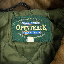 Load image into Gallery viewer, Vintage OPENTRACK Houndstooth Farmer Tweed Style Hunting Country Jacket