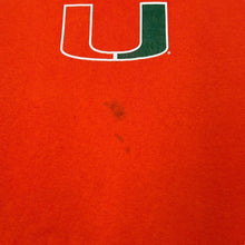 Load image into Gallery viewer, Vintage Nike Team NCAA MIAMI HURRICANES College Sports Spellout Graphic Long Sleeve T-Shirt