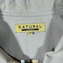 Load image into Gallery viewer, Vintage Natural Classics Beige Check Lined Canvas Cotton Bomber Jacket