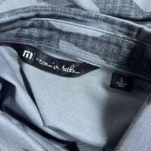 Load image into Gallery viewer, Travis Mathew "Topgolf" Hawaiian Camo Grey Patterned Pima Cotton Blend Golf Polo Shirt