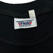 Load image into Gallery viewer, DUSTY BOOTS AIRFIELD Embroidered Cow Skull Souvenir Spellout Graphic T-Shirt