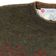 Load image into Gallery viewer, Vintage P.G.FIELD "Wind Stopper" Windbreaker Lined Embroidered Pheasant Wool Knit Sweater Jumper