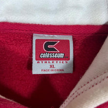 Load image into Gallery viewer, Early 00's Colosseum WISCONSIN BADGERS Embroidered College Spellout Red Pullover Hoodie