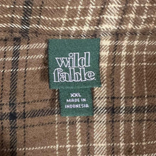 Load image into Gallery viewer, WILD FABLE Brown Lumberjack Plaid Check Long Sleeve Cotton Flannel Shirt