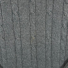 Load image into Gallery viewer, Early 00's BHS Classic Green Cable Knit Cotton Crewneck Sweater Jumper