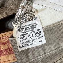 Load image into Gallery viewer, LEVI'S 751 Classic Brown Corduroy Cord Straight Leg Trousers