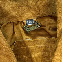 Load image into Gallery viewer, Vintage 90's AKASO REAL LEATHER Genuine Heavyweight Tan Suede Leather Jacket