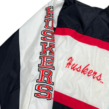 Load image into Gallery viewer, Vintage 90's Tank NCAA NEBRASKA HUSKERS College Embroidered Logo Spellout Colour Block Windbreaker Track Jacket