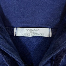 Load image into Gallery viewer, Vintage ST MICHAEL Marks & Spencer Classic Basic Blue Zip Hoodie