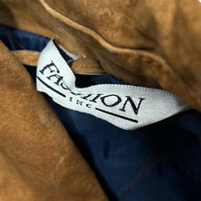 Load image into Gallery viewer, Vintage 90's FASHION INC Cowboy Western Style Genuine Real Suede Leather Colour Block Bomber Jacket