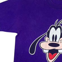 Load image into Gallery viewer, Vintage 90's Velva Sheen Disney IOWA Goofy Character Graphic Purple T-Shirt