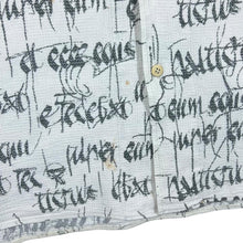 Load image into Gallery viewer, Vintage GIN TONIC Script Spellout Patterned Short Sleeve Flannel Shirt