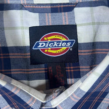 Load image into Gallery viewer, Dickies Classic Blue Red White Plaid Check Short Sleeve Button-Up Shirt