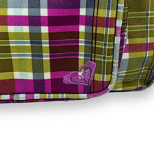 Load image into Gallery viewer, Early 00's ROXY Quiksilver Emo Y2K Plaid Check Surfer Skater Backpack Style Tote Bag