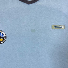 Load image into Gallery viewer, Vintage Bloggs HUDDERSFIELD TOWN AFC Embroidered Football Logo Blue V-Neck T-Shirt