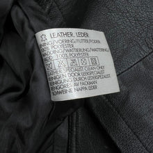 Load image into Gallery viewer, Early 00's FOR MEN Classic Genuine Real Black Leather Jacket