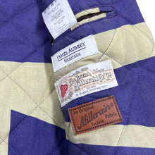 Load image into Gallery viewer, JAMES AUBREY HERITAGE British Millerain Union Jack Lined Wax Country Farmers Jacket