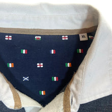 Load image into Gallery viewer, Cotton Traders SIX NATIONS RUGBY Embroidered Logo Long Sleeve Polo Shirt