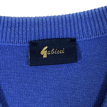 Load image into Gallery viewer, Vintage GABICCI Grandad Patterned Wool Acrylic Knit V-Neck Sweater Jumper