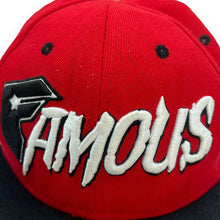 Load image into Gallery viewer, FAMOUS STARS & STRAPS Embroidered Skater Logo Spellout Snapback Baseball Cap
