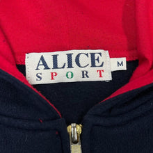 Load image into Gallery viewer, Vintage 90's ALICE SPORT Embroidered Tennis Motif Zip Hoodie