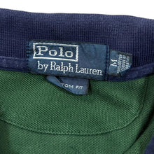 Load image into Gallery viewer, Early 00's POLO RALPH LAUREN "Custom Fit" Colour Block Embroidered Logo Long Sleeve Polo Shirt