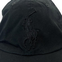 Load image into Gallery viewer, POLO RALPH LAUREN Embroidered Big Pony Logo Black Leather Strap Baseball Cap