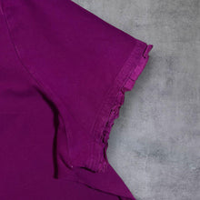 Load image into Gallery viewer, Joules Embroidered Crest Logo Frilled Trim Purple Short Sleeve Polo Shirt