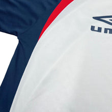 Load image into Gallery viewer, Early 00's UMBRO Classic Big Logo Spellout Colour Block Polyester Sports T-Shirt