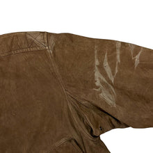 Load image into Gallery viewer, Vintage 90's U2 WEAR ME OUT Distressed Soft Brown Real Leather Bomber Jacket