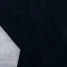 Load image into Gallery viewer, Early 00's Identic Gothic Y2K Dragon Concealed Button Black Long Sleeve Shirt
