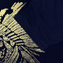 Load image into Gallery viewer, Vintage Mozang (1992) Native American Gold Foil Chieftain Graphic Single Stitch T-Shirt