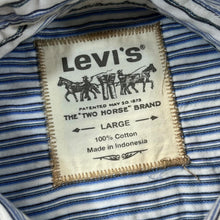 Load image into Gallery viewer, LEVI'S Multi Striped Floral Graphic Long Sleeve Cotton Shirt