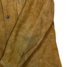 Load image into Gallery viewer, Vintage 90's CHESS KING Brown Real Genuine Suede Leather Button Jacket