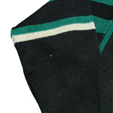 Load image into Gallery viewer, Vintage 90's POINT ZERO Made In Korea Colour Block Striped Acrylic Knit V-Neck Sweater Jumper