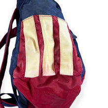 Load image into Gallery viewer, Early 00's Adidas Blue Red White Three Stripe Rucksack Backpack Bag