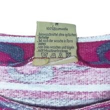 Load image into Gallery viewer, Vintage Aztec Crazy Abstract Patterned Pink Blue Cotton Long Sleeve Scoop Neck T-Shirt Top