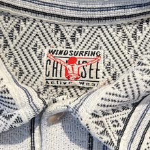 Load image into Gallery viewer, Vintage 90's Chiemsee Crazy Abstract Patterned Long Sleeve Polo Shirt