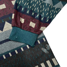 Load image into Gallery viewer, Vintage 90's NEW FAST C&A Abstract Crazy Patterned Collared Sweatshirt